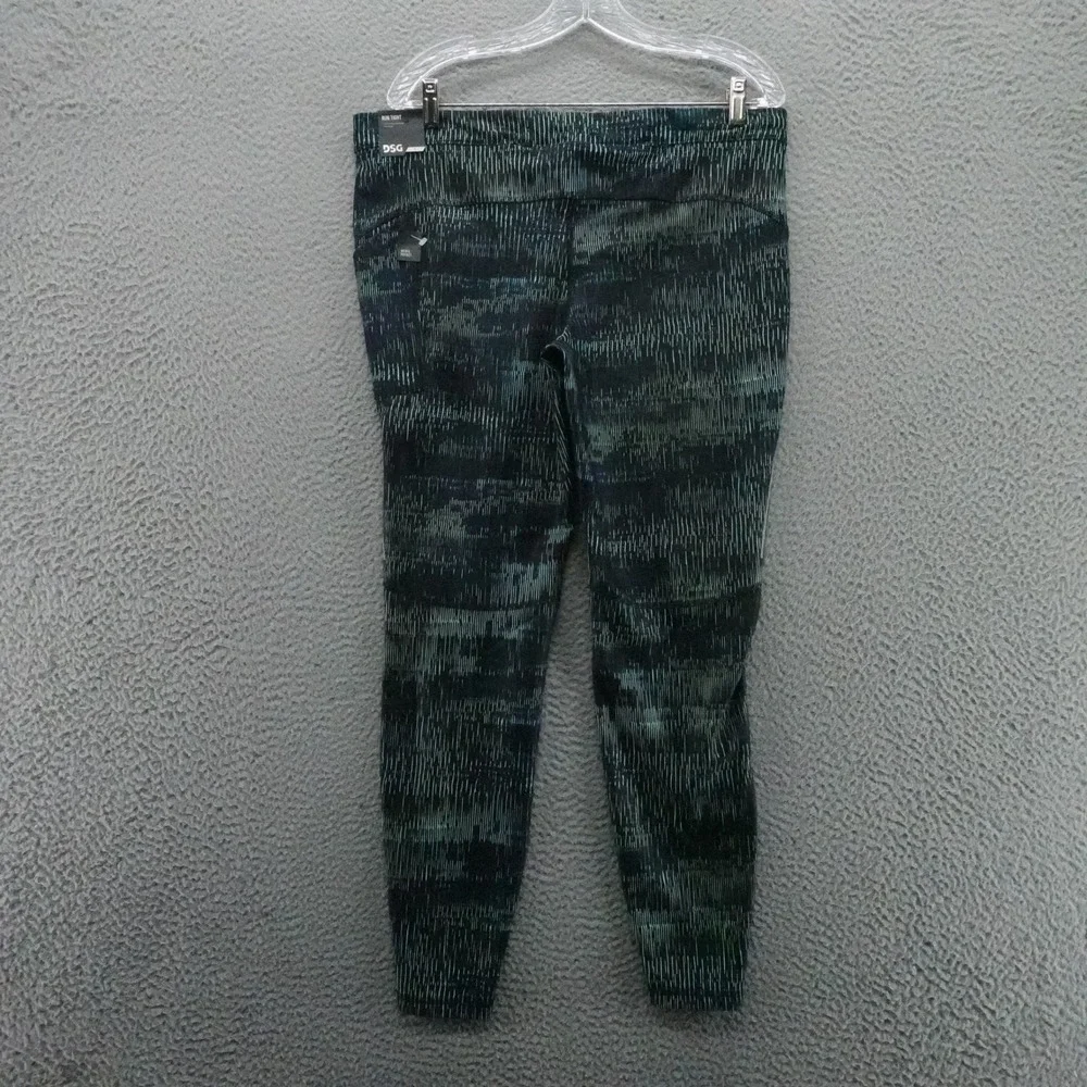 DSG Mens Run Tight XL Teal Black‎ Abstract Print Media Pocket Baselayer NEW